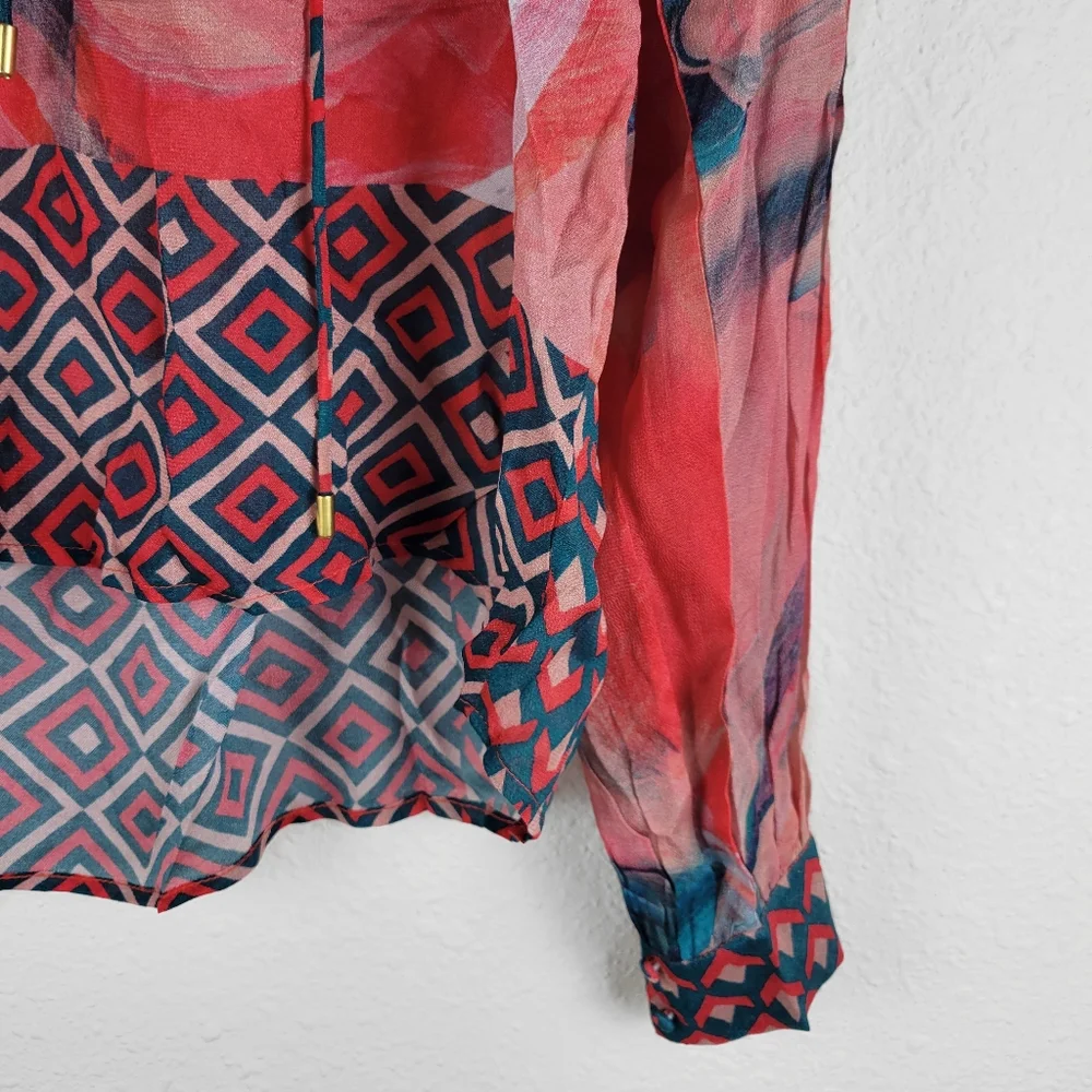 Anthropologie Bl^nk London Sierra Peasant Blouse - Picture 6 of 8